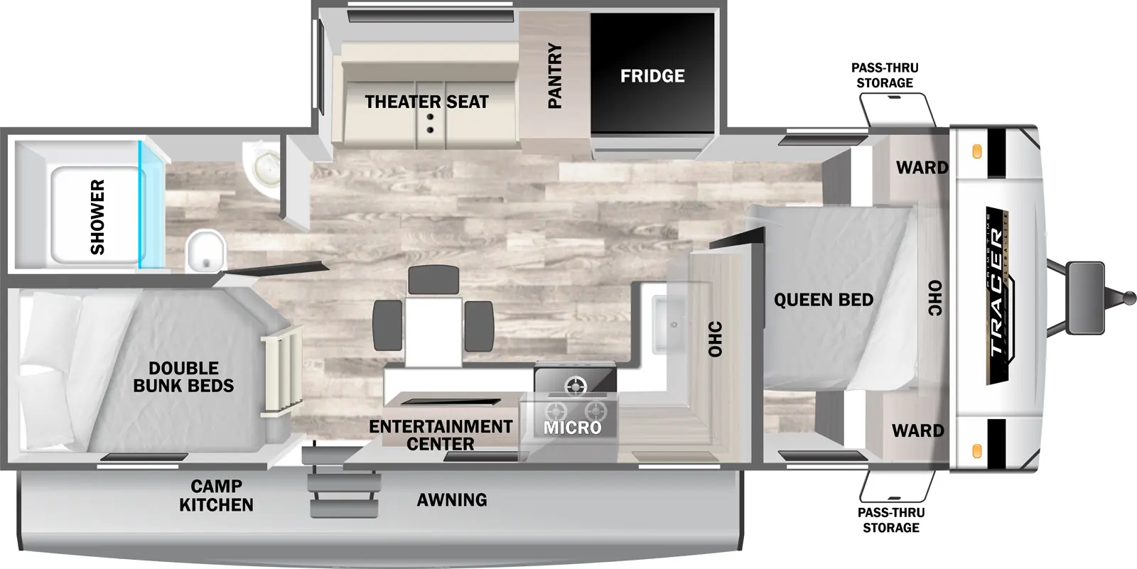 Tracer 250BH Floorplan